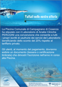 Convenzione Piscina Comunale di Cosenza